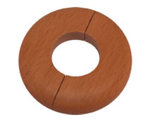 Heizrohr-Rosette Ronda 70 aus gedämpfter Buche